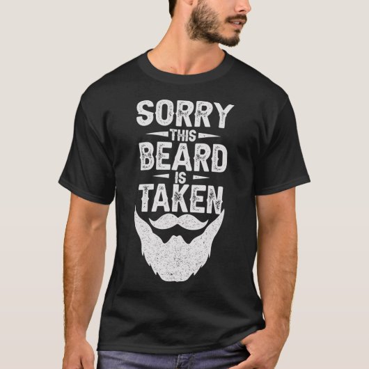 Mannen sorry Deze baard wordt genomen Grappig Vale T-shirt (Voorkant)