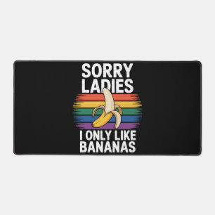 mannen sorry meisje ik vind bananen grappig bureaumat