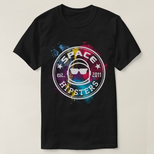 Mannen Space Hipsters Nebula T-shirt (Design voorkant)