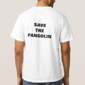Mannen Sparen het shirt van Pangolin (Achterkant)