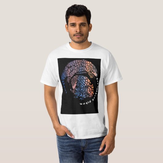 Mannen Sparen het shirt van Pangolin (Voorkant volledig)