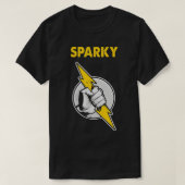 Mannen Sparky Electricia Hand Lightning T-shirt (Design voorkant)