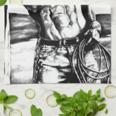 Mannen Speciaal gepersonaliseerde naam Fine Art Co Theedoek (Gevouwen)