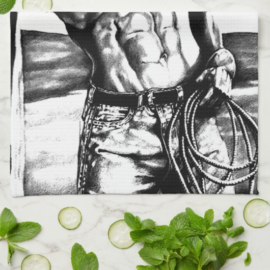 Mannen Speciaal gepersonaliseerde naam Fine Art Co Theedoek (Gevouwen)