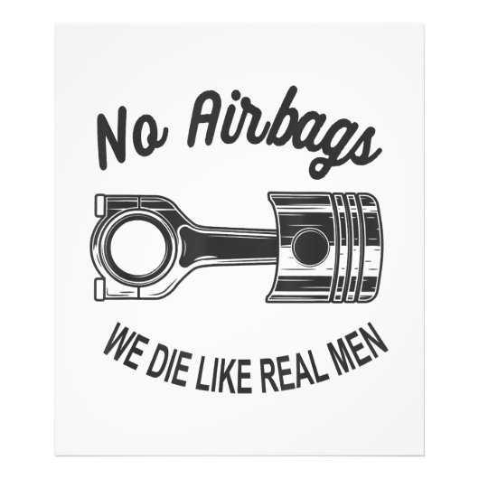 Mannen Speed Racing Sport Auto Geen Airbags - We D Foto Afdruk (Voorkant)