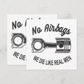 Mannen Speed Racing Sport Auto Geen Airbags - We D Kaart (Voorkant / Achterkant)