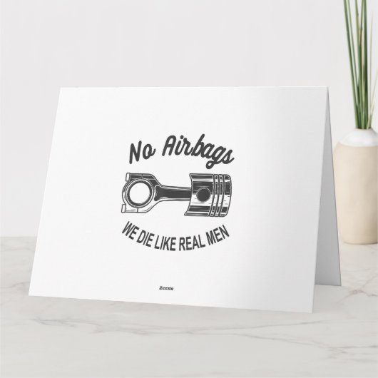 Mannen Speed Racing Sport Auto Geen Airbags - We D Kaart (Achterkant)