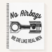 Mannen Speed Racing Sport Auto Geen Airbags - We D Notitieboek (Voorkant)