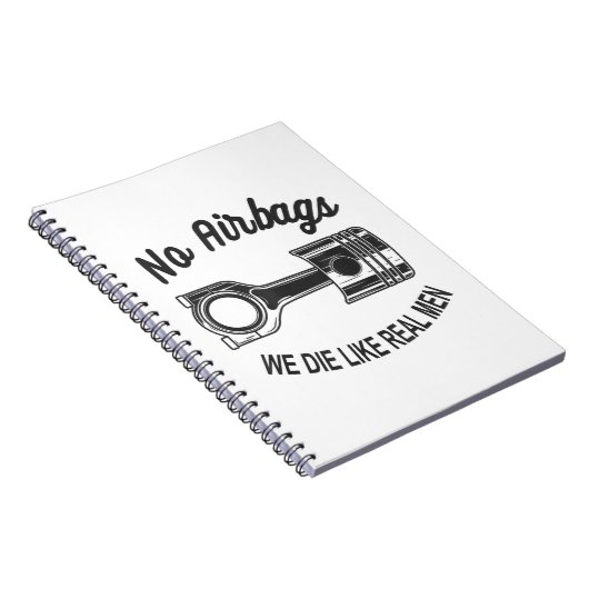 Mannen Speed Racing Sport Auto Geen Airbags - We D Notitieboek (Rechterzijde)