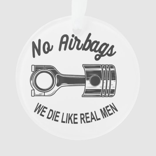 Mannen Speed Racing Sport Auto Geen Airbags - We D Ornament (voorkant)