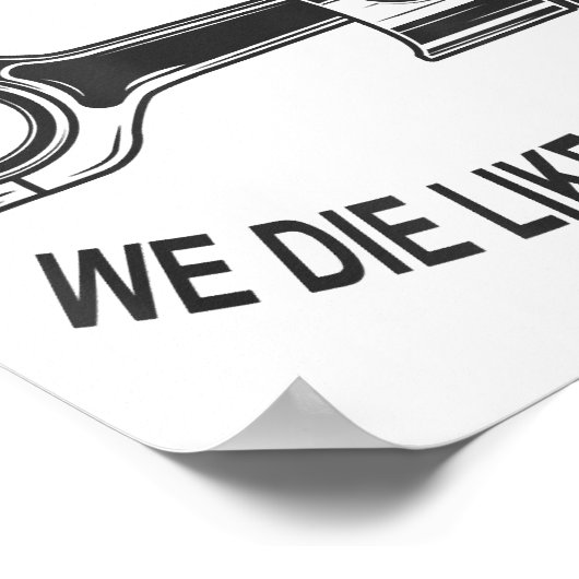 Mannen Speed Racing Sport Auto Geen Airbags - We D Poster (Hoek)