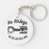 Mannen Speed Racing Sport Auto Geen Airbags - We D Sleutelhanger (Achterkant)