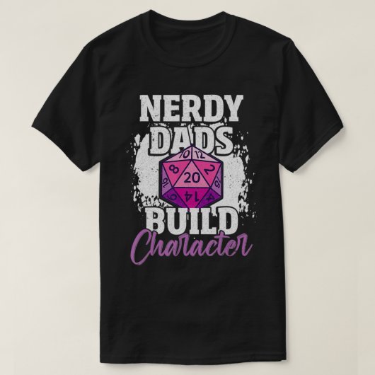 Mannen speelspel pa Quote Nerdy Dads Bu T-shirt (Design voorkant)