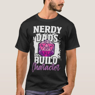Mannen speelspel pa Quote Nerdy Dads Bu T-shirt