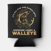 Mannen Spelen tot iemand een muur verliest Blikjeskoeler (Voorkant)