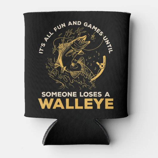 Mannen Spelen tot iemand een muur verliest Blikjeskoeler (Voorkant)