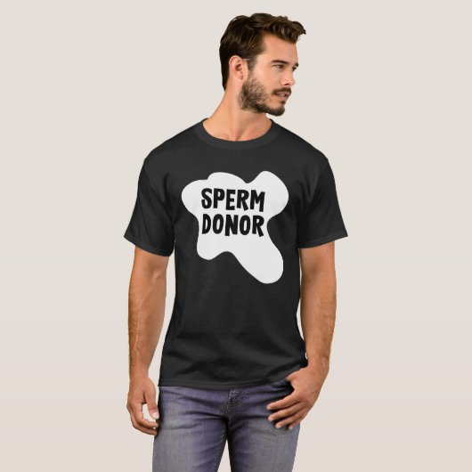 Mannen spermadonor t-shirt (Voorkant volledig)