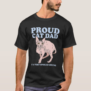 Mannen Sphynx Pap Kat Pap Zadelloze kat Eigenaar S T-shirt