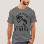 Mannen spier Vist kinda's als een bas Vist maar vo T-shirt (Voorkant)