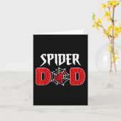 Mannen spin web vader vaders dag cool vader kaart (Gele Bloem)