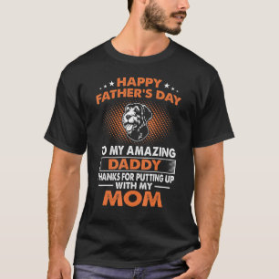 Mannen Spinone Italiano Hondenvader Happy Fathers T-shirt