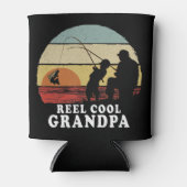 Mannen  spoel opa Vist T-ShirtVint Blikjeskoeler (Voorkant)