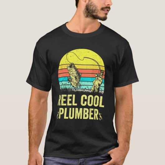 Mannen spoelkok-pruimvis Vist vader T-shirt (Voorkant)