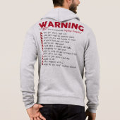 Mannen Spondylitis ankylopoetica Ondersteuning Hoodie (Achterkant)