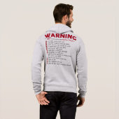 Mannen Spondylitis ankylopoetica Ondersteuning Hoodie (Achterkant volledig)