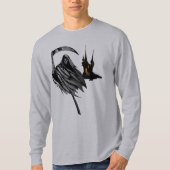 Mannen Spooky Grim Reaper Castle Halloween Shirt (Voorkant)