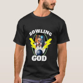 Mannen Sport Bowling Shirt BOWLING GOD (Voorkant)