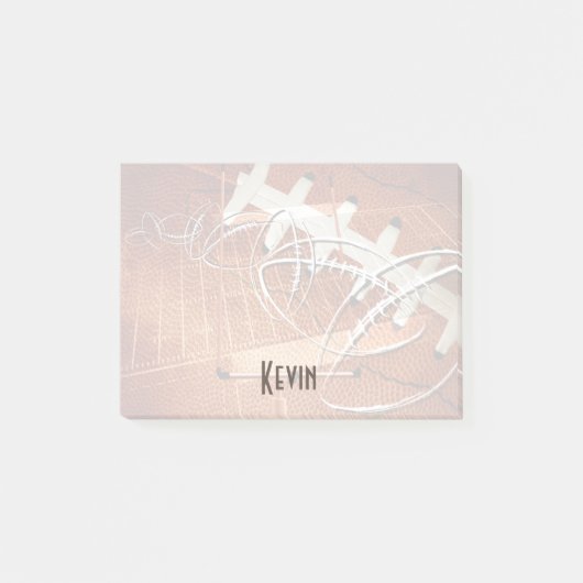 mannen sport football Zijn naam Custom Post-it® Notes (Voorkant)