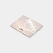 mannen sport football Zijn naam Custom Post-it® Notes (Schuin)