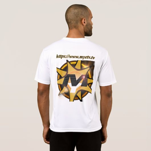 Mannen Sport-Tek T-Shirt van MYETV - 15 jaar (Achterkant volledig)