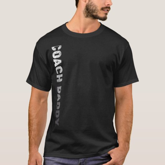 Mannen sportcoach papa Vaderdag T-shirt (Voorkant)
