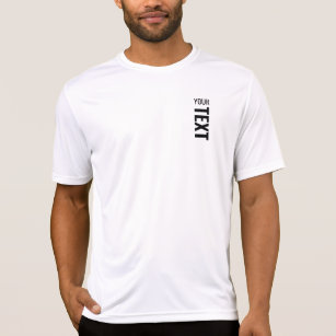 Mannen sportstokjes voegen Jouw tekst White toe T-shirt