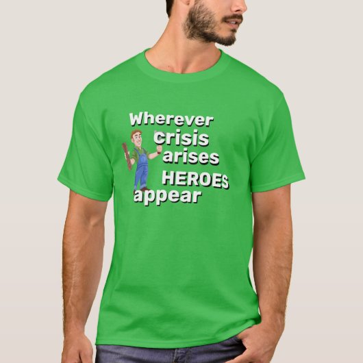 Mannen Sportswear Cadeauconstructie HEROES VERSCHI T-shirt (Voorkant)