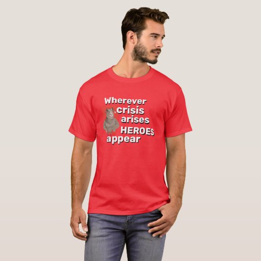 Mannen Sportswear Gift BULL HEROES VERSCHIJNEN T-shirt (Voorkant volledig)