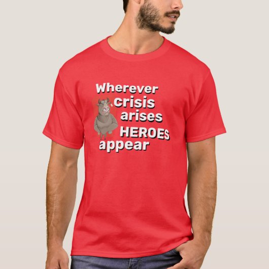 Mannen Sportswear Gift BULL HEROES VERSCHIJNEN T-shirt (Voorkant)