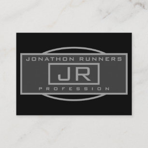 Mannen Sporty Geometrisch Donker & Zwart Informatiekaartje