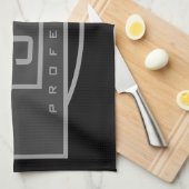 Mannen Sporty Geometrisch Donker & Zwart Theedoek (Quarter Fold)