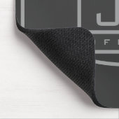 Mannen Sporty Geometrisch Grijs & Donkergrijs Muismat (Hoek)