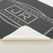 Mannen Sporty Geometrisch Grijs & Donkergrijs Sherpa Deken (3/4)