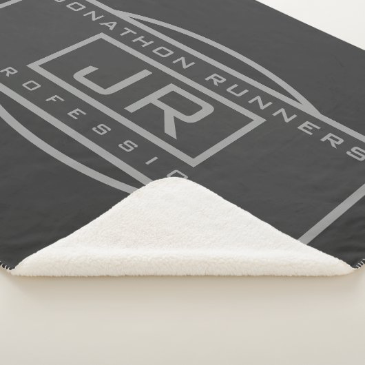 Mannen Sporty Geometrisch Grijs & Donkergrijs Sherpa Deken (3/4)