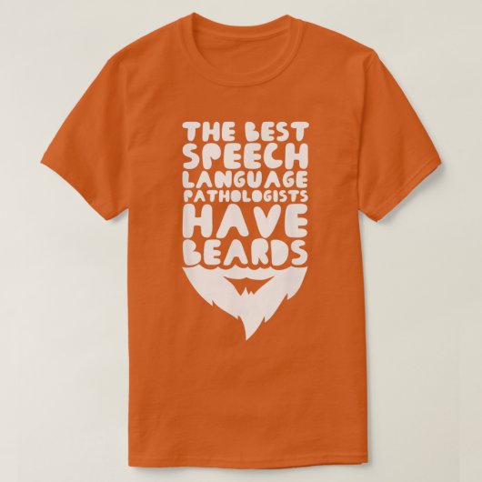 Mannen spraaktaalpatholoog met beard Speech T-shirt (Design voorkant)