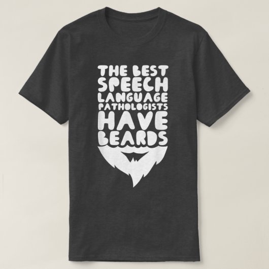 Mannen spraaktaalpatholoog met beard Speech T-shirt (Design voorkant)