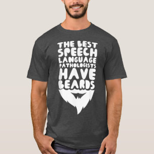 Mannen spraaktaalpatholoog met beard Speech T-shirt