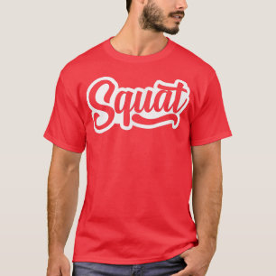 Mannen SQUAT Gym Fitness Workout Bodybuilding Moti T-shirt