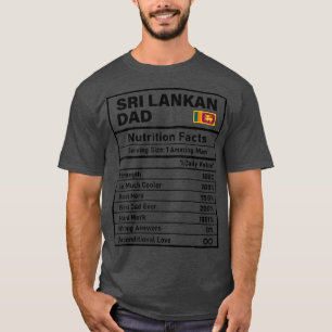 Mannen Sri Lankaanse papa Nutrition Feit Vaderdag T-shirt