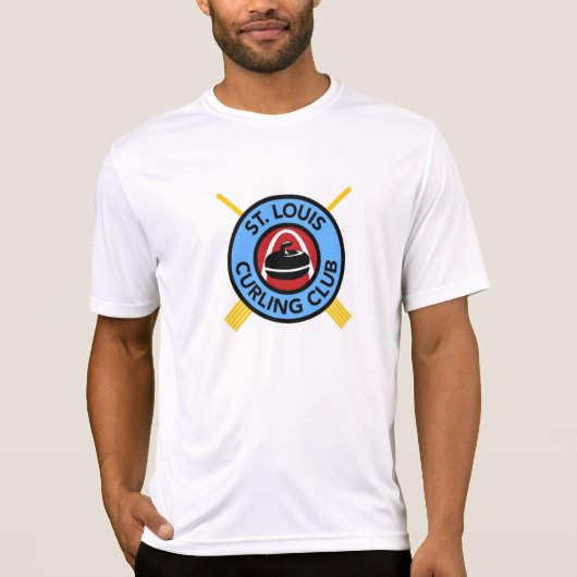 Mannen St. Louis Curling Club - Micro fibre T-shirt (Voorkant)